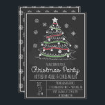 Invitation Fête des Fêtes de Noël Whimsal Chalkboard<br><div class="desc">L'invitation peut être facilement customisée pour votre événement en ajoutant les détails de votre événement,  le style de police,  la taille et la couleur de la police et la formulation de votre choix en cliquant sur le bouton "Personnaliser".</div>