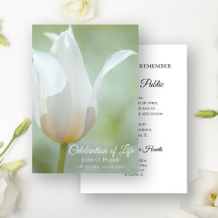 Invitation Fête des funérailles du printemps de la Tulipe bla