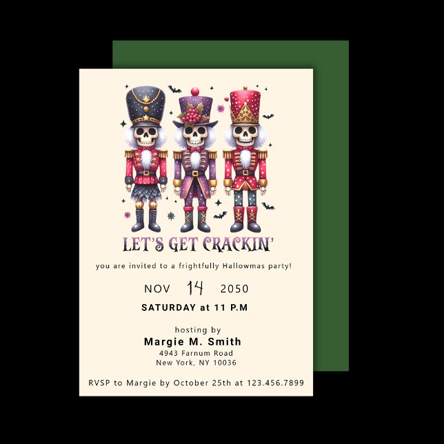Invitation Fête des Halloween Noël (Créateur téléchargé)
