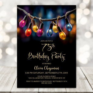 Invitation Fête des Lumières 75e Anniversaire