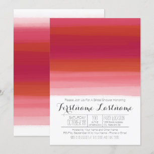 Invitation Fête des mariées Abstraite Aquarelle moderne