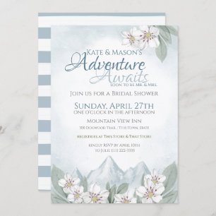 Invitation Fête des mariées Adventure Mountain Laurel