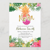 Fête des mariées Aloha d'ananas tropical