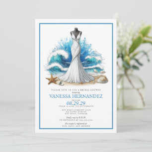 Invitation Fête des mariées Beach Bride