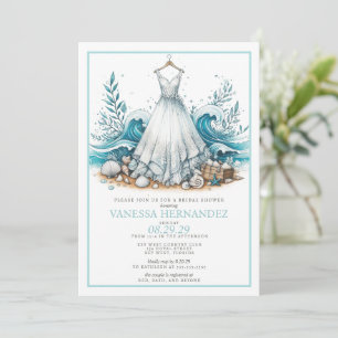 Invitation Fête des mariées Beach Bride