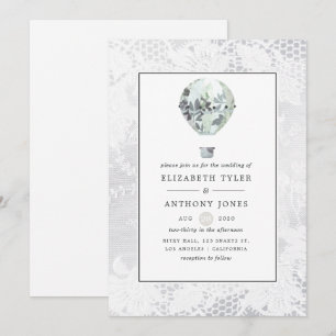 Invitation Fête des mariées blanche