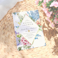 Fête des mariées | Bleu et pourpre en aquarelle