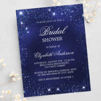 Fête des mariées bleu marine scintille luxe