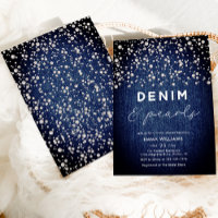 Fête des mariées Blue Jean Denim Diamonds & Pearls