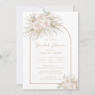 Invitation Fête des mariées Boho