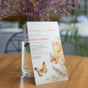 Invitation Fête des mariées Boho Bellini & Butterflies