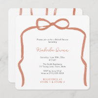 Fête des mariées branchée Verona Orange Ribbon Bow