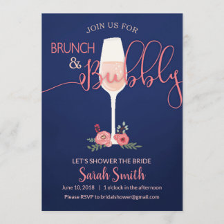Invitation Fête des mariées Brunch & Bubbly