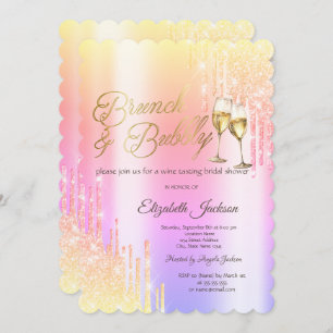 Invitation Fête des mariées Bubbly Ombre