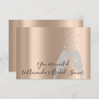 Fête des mariées Champaigne en verre bulles Rose a