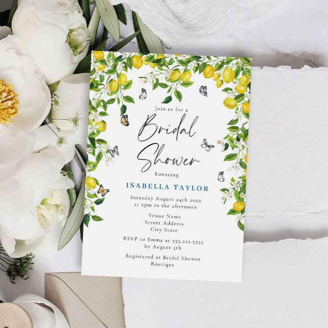 Invitation Fête des mariées Citrus Citrus d'été (Créateur téléchargé)