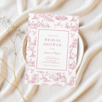 Fête des mariées classique en toile Vintage rose