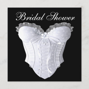 Invitation Fête des mariées Corset blanche N'importe quel Arr