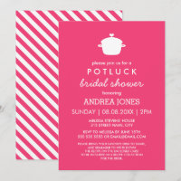 Fête des mariées Cute Potluck | Blanc rose