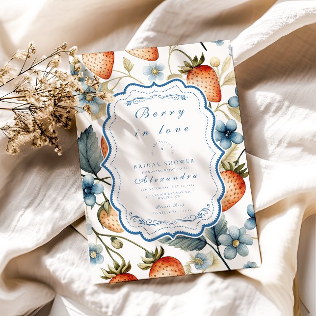 Invitation Fête des mariées d'amour Berry été (Créateur téléchargé)