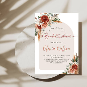 Invitation Fête des mariées d'amour - Rustique fête d'automne
