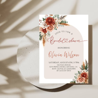 Invitation Fête des mariées d'amour - Rustique fête d'automne