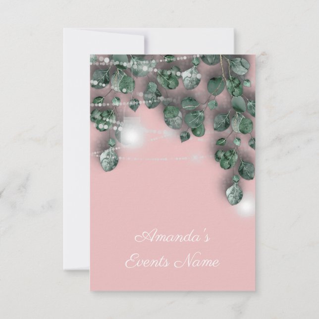 Invitation Fête des mariées d'anniversaire Jar léger Rustique (Dos)