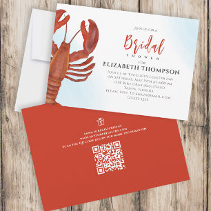 Invitation Fête des mariées d'aquarelle Registre cadeau de ho