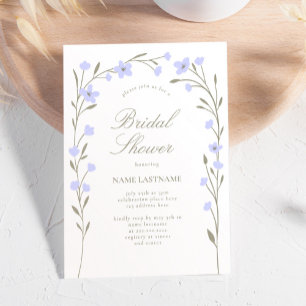 Invitation Fête des mariées d'arche Fleur sauvage Lilac simpl