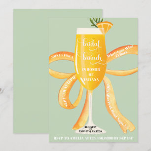 Invitation Fête des mariées de brunch nuptiale