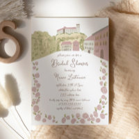 Fête des mariées de château de l'Europe dessinée à