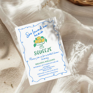 Invitation Fête des mariées de citron à base de silice princi