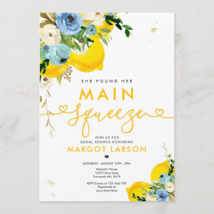 Invitation Fête des mariées De Citron Elle A Trouvé Sa Squeez