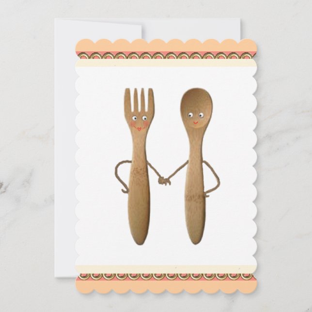 Invitation Fête des mariées de cuisine (Devant)