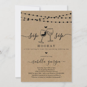 Invitation Fête des mariées de dégustation