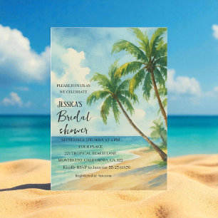 Invitation Fête des mariées de destination Tropical Beach Pal