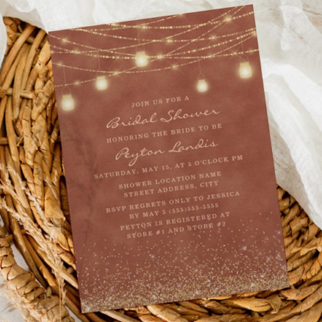 Invitation Fête des mariées de lumière de chaîne de Parties s (Créateur téléchargé)