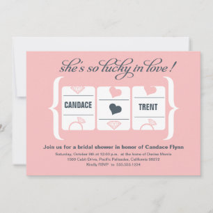 Invitation Fête des mariées de machine à sous