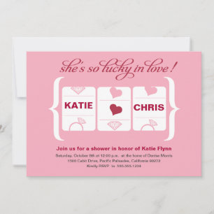 Invitation Fête des mariées de machine à sous