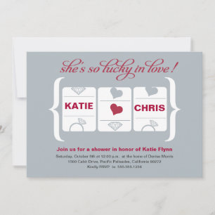 Invitation Fête des mariées de machine à sous