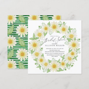 Invitation Fête des mariées de marguerite fraîche