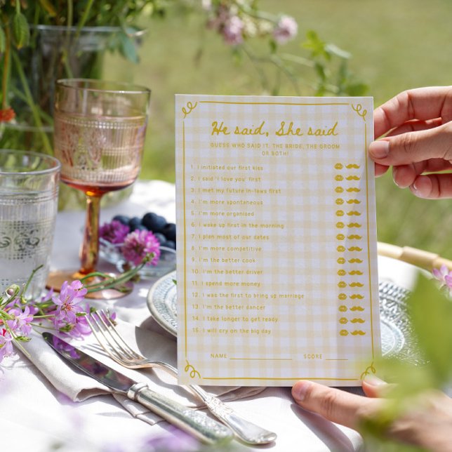 Invitation Fête des mariées De Miel Il A Dit Qu'Elle A Dit Ca (Créateur téléchargé)