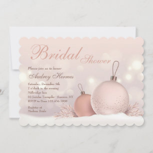 Invitation Fête des mariées de Noël