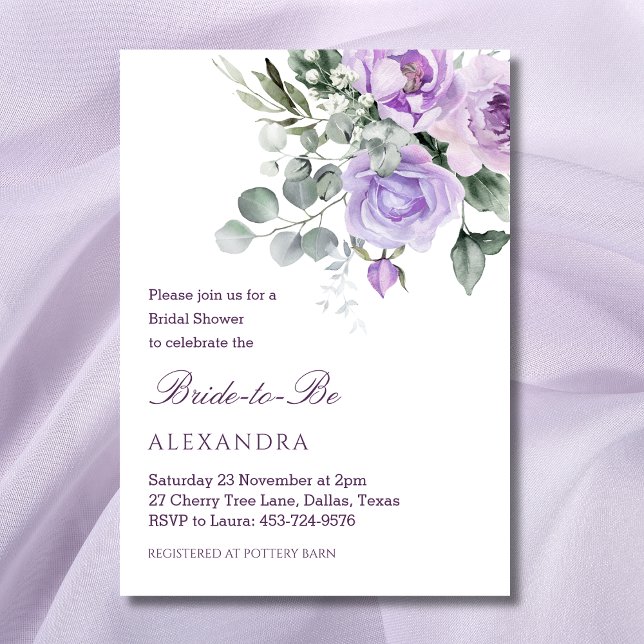 Invitation Fête des mariées de pivoine à l'aquarelle florale  (Créateur téléchargé)