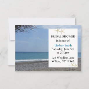 Invitation Fête des mariées de poisson et d'océan