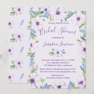 Invitation Fête des mariées de printemps de l'hyacinthe d'ané