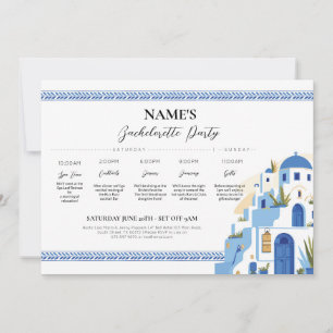 Invitation Fête des mariées de Santorin Itinéraire Grèce grec