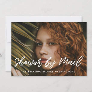 Invitation Fête des mariées de typographie moderne par mail p