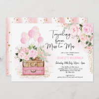 Fête des mariées de voyage Vintage valise rose Flo