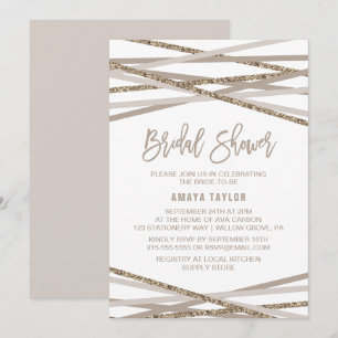 Invitation Fête des mariées des cascades de champagne et d'iv